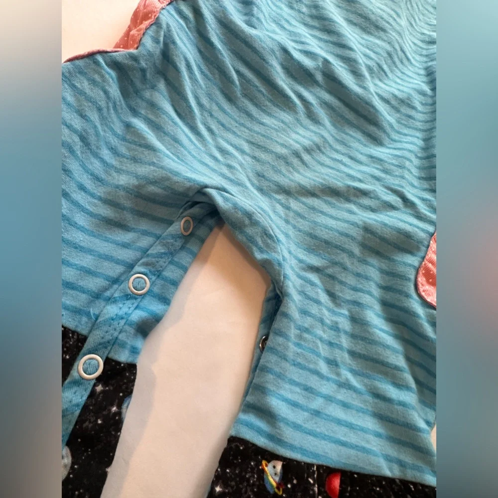 12M Ricrac & Ruffles Mystery Space Romper
